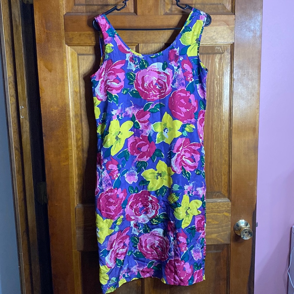 GS International Silk Floral Dress Size 5/6